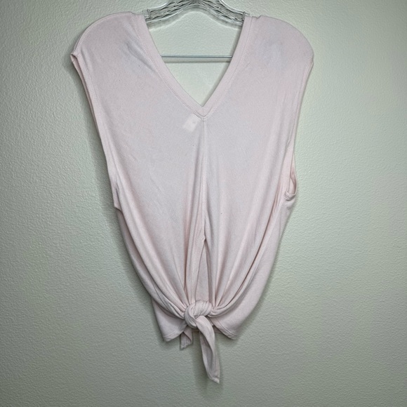 Athleta | Nayarit Soft Pink Ribbed Tie Back Tank | Medium - Picture 5 of 6